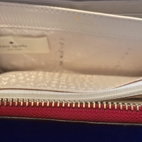 Red Kate Spade Used Wallet; some where but still good condition. Lots of pics - Picture 7 of 15